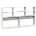 Tête de lit avec rangement blanc 180 cm bois massif de pin