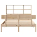 Lit bibliothèque sans matelas 120x200 cm bois de pin massif