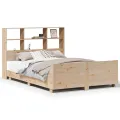 Cadre de lit sans matelas 140x200 cm bois massif de pin