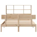 Lit bibliothèque sans matelas 120x190 cm bois de pin massif