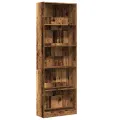 Bibliothèque vieux bois 60x24x176 cm bois d'ingénierie