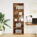 Bibliothèque vieux bois 60x24x176 cm bois d'ingénierie