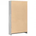 Bibliothèque sonoma gris 80x24x143 cm bois d'ingénierie