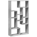 Bibliothèque gris béton 72x20x120 cm bois d'ingénierie