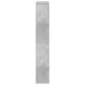Bibliothèque gris béton 72x20x120 cm bois d'ingénierie