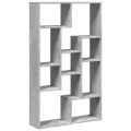 Bibliothèque gris béton 72x20x120 cm bois d'ingénierie