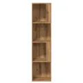 Armoire d'angle chêne artisanal 33x33x132 cm bois d'ingénierie