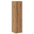 Armoire d'angle chêne artisanal 33x33x132 cm bois d'ingénierie
