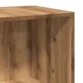 Armoire d'angle chêne artisanal 33x33x132 cm bois d'ingénierie