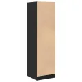 Armoire d'apothicaire noir 40x41x144,5 cm bois d'ingénierie