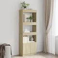 Buffet haut 63x33x180 cm chêne sonoma bois d'ingénierie