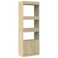 Buffet haut 63x33x180 cm chêne sonoma bois d'ingénierie