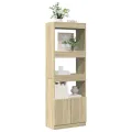 Buffet haut 63x33x180 cm chêne sonoma bois d'ingénierie