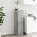 Armoire d'apothicaire gris béton 30x41x118 cm bois d'ingénierie