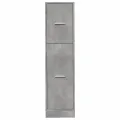 Armoire d'apothicaire gris béton 30x41x118 cm bois d'ingénierie