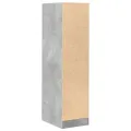Armoire d'apothicaire gris béton 30x41x118 cm bois d'ingénierie