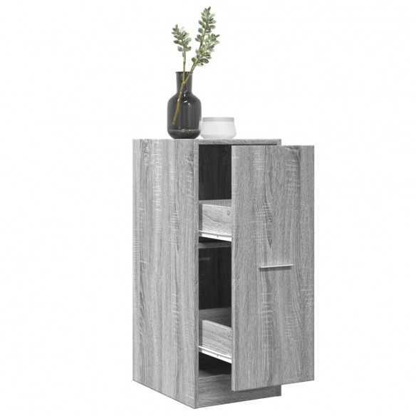 Armoire apothicaire sonoma gris 30x41x77,5 cm bois d'ingénierie