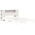 Tête de lit avec rangement blanc 160 cm bois massif de pin