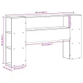 Tête de lit avec rangement blanc 160 cm bois massif de pin
