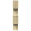 Étagère séparatrice de pièce 4 niveaux chêne sonoma 70x24x129cm