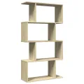 Étagère séparatrice de pièce 4 niveaux chêne sonoma 70x24x129cm