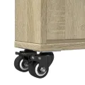 Chariot de rangement étroit chêne sonoma bois d'ingénierie