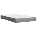 cadre de lit et matelas gris clair 120x190 cm tissu