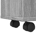 Meuble étroit de salle de bain à roulettes sonoma gris