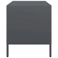 Meuble TV anthracite 68x39x43,5 cm acier laminé à froid