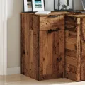 Armoire de bureau vieux bois 33x50x75 cm bois d'ingénierie