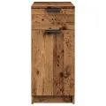 Armoire de bureau vieux bois 33x50x75 cm bois d'ingénierie
