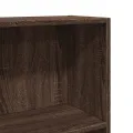 Bibliothèque chêne marron 60x24x109 cm bois d'ingénierie