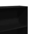 Bibliothèque noir 60x30x189 cm bois d'ingénierie