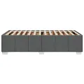 Cadre de lit sans matelas gris foncé 90x200 cm tissu
