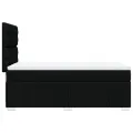 cadre de lit avec matelas Noir 90x200 cm Tissu