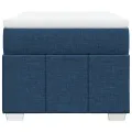cadre de lit avec matelas Bleu 90x200 cm Tissu