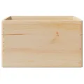 Boîte en bois avec poignées 40x30x23 cm bois de pin massif