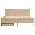 Cadre de lit sans matelas 160x200 cm bois massif de pin
