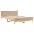 Cadre de lit sans matelas 160x200 cm bois massif de pin