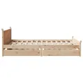 Cadre de lit sans matelas 160x200 cm bois massif de pin