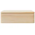 Boîte en bois avec couvercle 40x30x13 cm bois de pin massif