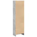 Bibliothèque gris béton 40x24x143 cm bois d'ingénierie