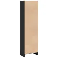 Bibliothèque noir 40x24x143 cm bois d'ingénierie