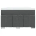 cadre de lit avec matelas gris foncé 120x190cm tissu