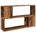 Bibliothèque vieux bois 100x24x63 cm bois d'ingénierie