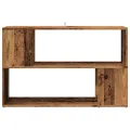 Bibliothèque vieux bois 100x24x63 cm bois d'ingénierie
