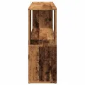 Bibliothèque vieux bois 100x24x63 cm bois d'ingénierie