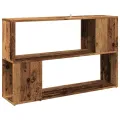Bibliothèque vieux bois 100x24x63 cm bois d'ingénierie
