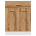 Armoire de plancher à tiroir chêne artisanal 60x46x81,5 cm