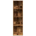 Bibliothèque vieux bois 40x24x143 cm bois d'ingénierie